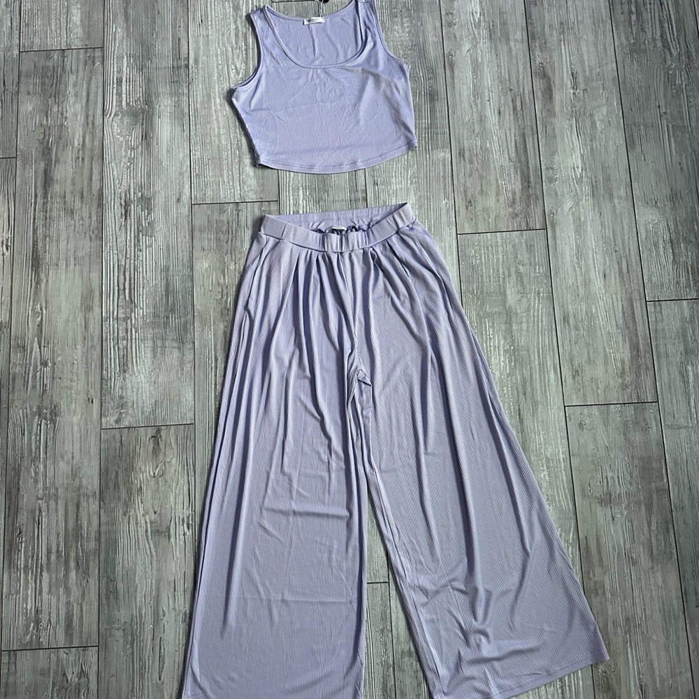 Lavender Women's Two Piece Set